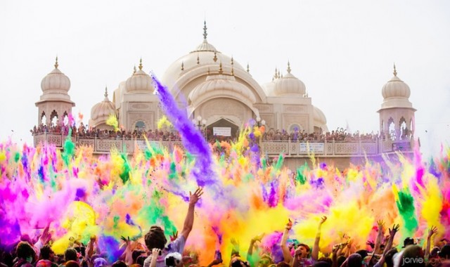 holi by Parker Walbeck Holi slow motion close up with mosque - saved by Chic n Cheap Living